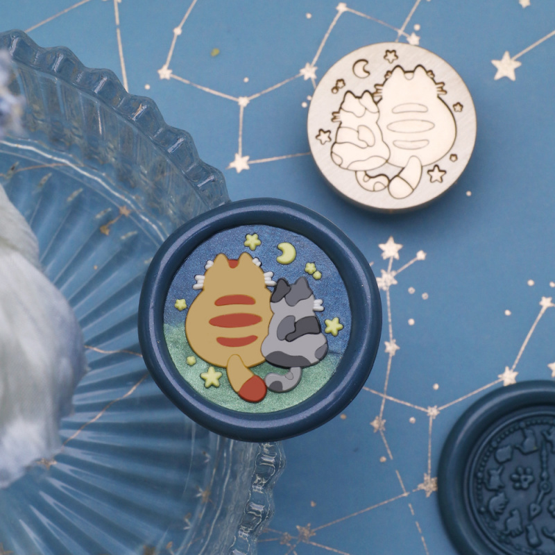 Serie di gatti 25 mm Sigillo d - Wax Seal Stamp Set recensione e prezzo