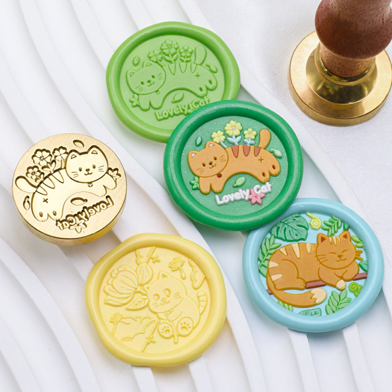 Serie di gatti 25 mm Sigillo d - Wax Seal Stamp Set recensione e prezzo